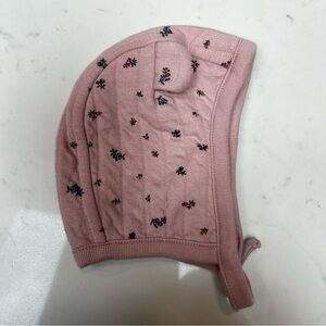 Pink Floral baby Bonnet/hat